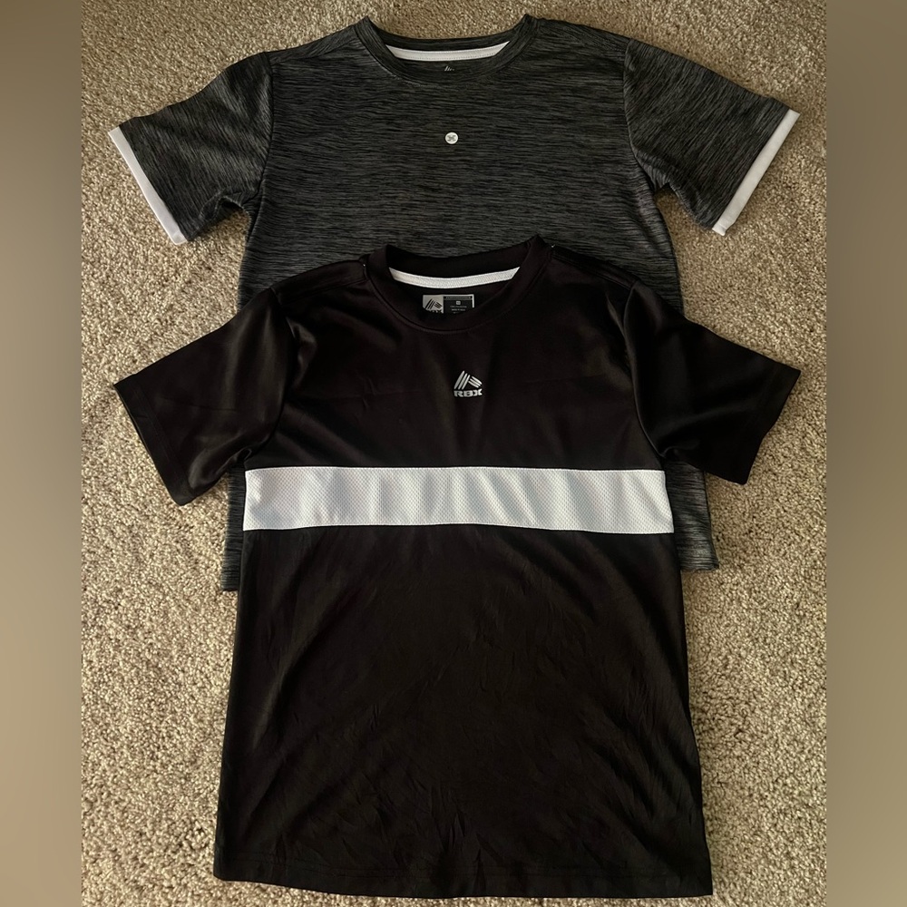 RBX Kids Black and Charcoal Short Sleeve Tees
